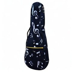 KingPoint Ukulele Bag 23 Inch Ukulele Bag Waterproof Oxford Musical Note Case