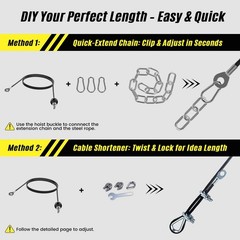 Concho Weight Pulley System, Upgraded Cable Pulley System Gym with Adjustable…
