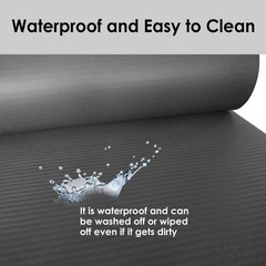 YAMAZEN 72″X24″ Extra 10mm, 2/5 inch thick Yoga Workout Mat for Home Gym Exer…