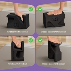 PRO Yoga Blocks | Ergonomic Yoga Block 2 Pack for Wrist Comfort and Support |…