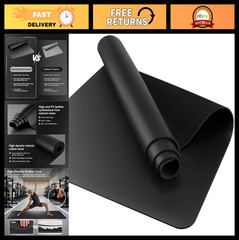 Non-Slip 5mm Thick Yoga Mat – 72″x27″ Exercise Pad for Hot Yoga, Pilates & HIIT