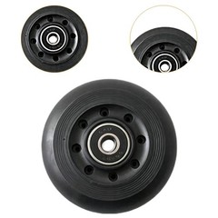 Pilates Reformer Wheel Black Gym Home Workout Maintenance Studio Supplies