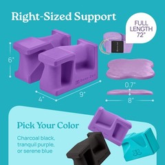 PRO Yoga Blocks | Ergonomic Yoga Block 2 Pack for Wrist Comfort and Support |…