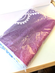 NEW Yoga Towel Mat-24″ x 68″ Multi Color Lotus Fitted Corners Sweat Absorbent