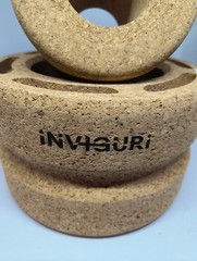 Inviguri Yoga Wheel Roller Yoga Wheel Back & Neck Pain Spinal Groove 10/6″ Cork