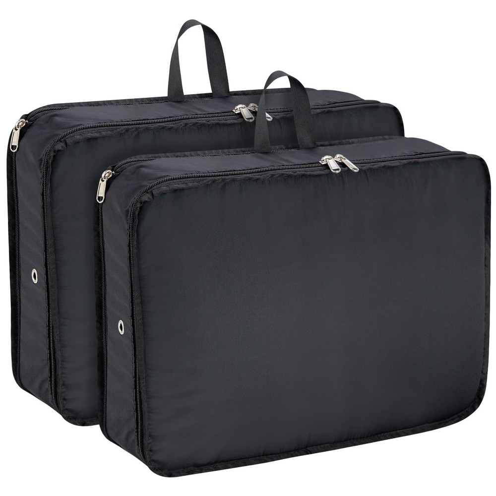 Extra Large Compression Packing Cubes for Travel Essentials, 2 Pack Expandabl…