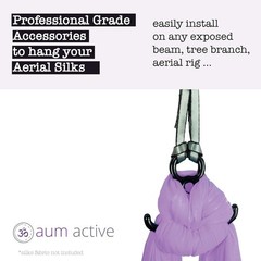 Acrobatic Aerial Silks Kit – 9 Yards Hammock, Hardware & Easy Setup Instructions