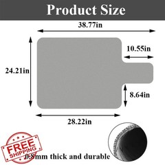 JHJEWH Grey Pilates Reformer Mat Cover