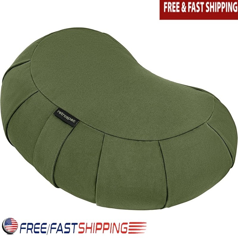 Zafu Meditation Cushion Buckwheat Adjustable Yoga Support Pillow Portable New