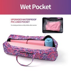 Yoga Mat Bag Large Carrier Wet Pocket Gym Tote Bag For Women Gifts