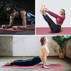 Extra Thick 4mm Exercise Yoga Pilates Mat Gym Fitness
