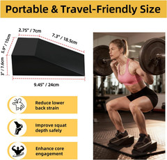 Squat Wedge Block Yoga Wedge Blocks 2 Pack, Yoga Foam Wedges Exercise Foot Wedge