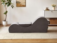 Grey Kama Tantra Sutra Sex Couch Exotic Furniture Sofa Chaise Lounge Yoga Chair