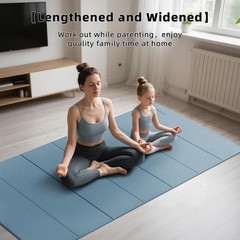 Foldable Yoga Mat (10MM) 75’’x40’“ Quick Fold，Easy Storage