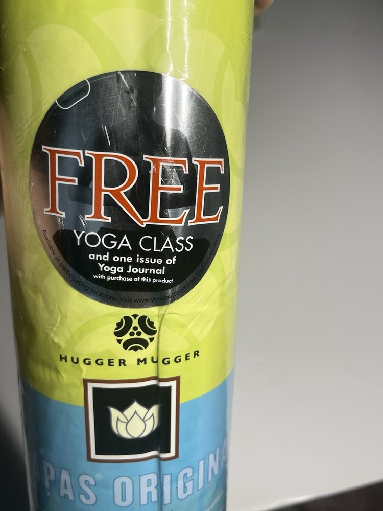 Hugger Mugger The Original Tapas Yoga Mat 1/8”x24”x 68” Blue Topaz New Sealed