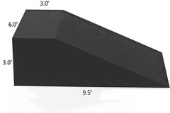 2 Pack Squat Wedge Blocks,Non Slip Professional Ramp for Heel Black