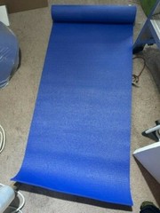 USED Yoga Mat 1/8″ D x 24″ W x 66″L , Blue (S)