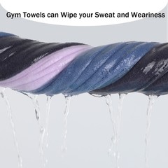 Wuwahold Microfiber Gym Towels Bigger Size Super Soft 3P-15×31 inches, Grey