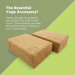 Yoga Blocks, Standard & Large Sizes – Studio Grade, Non-Slip, Made from Eco Frie