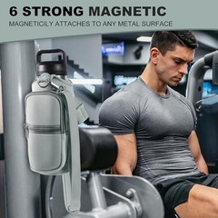 Magnetic Gym Bags for Men & Women with Adjustable Strap,Magnetic Bag Water Gray