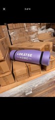 LOKÄTSE HOME Ribbed Foam Yoga Mat 66 x 25 in Purple or Pink or Blue