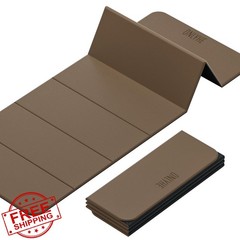 onlyhe Brown+Black 8mm Foldable Yoga Mat