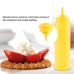 720ml 10pcs / Set Plastic Condiment Dispenser For Sauce Oil Cream Vineger (Y-DSO