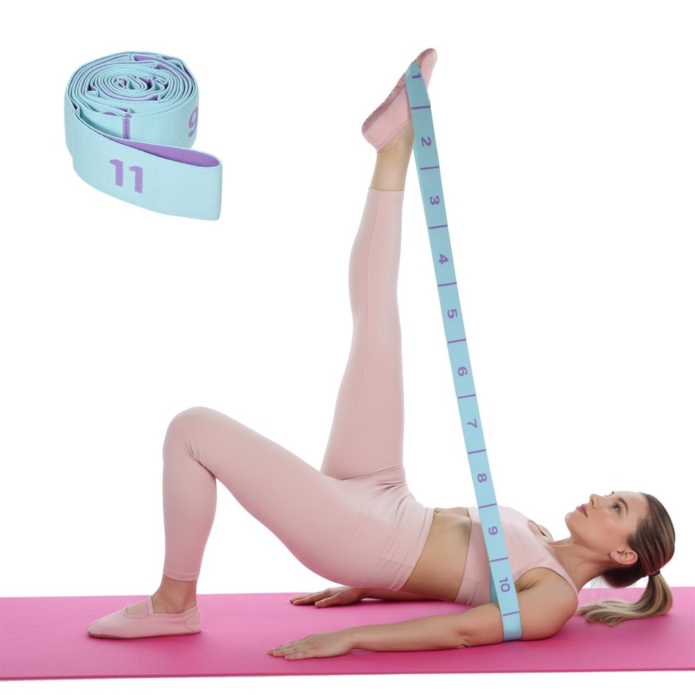 Stretching Band Stretching Strap with Loops Flexibility Band 11 Loops Leg Str…