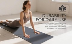 7-Piece Yoga Kit for & Men – 6mm Cushioned Non-Slip Mat, 2 Foam Blocks, 8ft S…