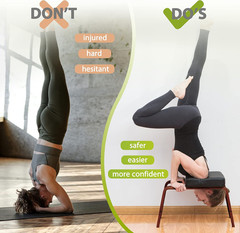 Yoga Headstand Bench, Yoga Inversion Chair, Headstand Trainer for Relieve Stress