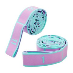 Elastic Yoga Stretch Strap for Pilates Dance Stretching Physical-Therapy Fitness
