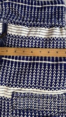 Jean-Louis Sherrer Pull String Yoga Mat Zip Bag Designer Natural Knit Blue White