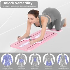 Pilates Board – Pilates Reformer Set, Multi-Purpose Foldable Pilates Reformer…