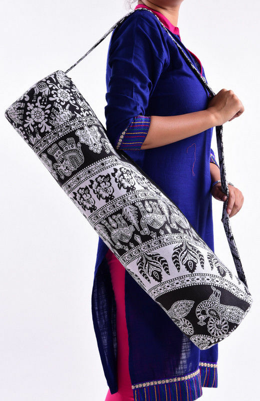 Indian Handmade Ethnic Bohemian Yoga Gym Exercise Sports Cotton Unisex Cross Bag
