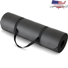 Extra Thick NBR Foam Yoga Mat Gym Fitness Exercise Non Slip Durable Support New