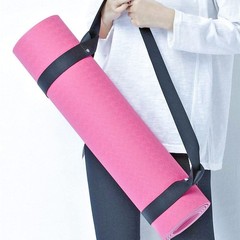 Tenalleys 1Pcs Black Adjustable Yoga Mat Strap Multi-Purpose 62inch,