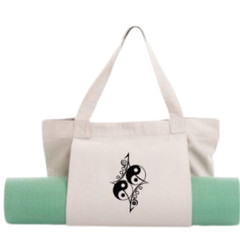 Candy Freezer Canvas Tote Bag Yoga Mat Carrier Pocket Carryall Shoulder Bag