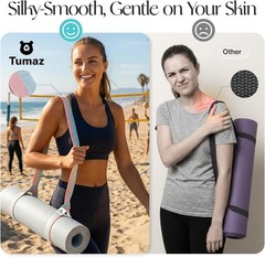 Luxury Yoga Mat Carrier Strap – Extra Thick, Adjustable & Skin-Friendly Design