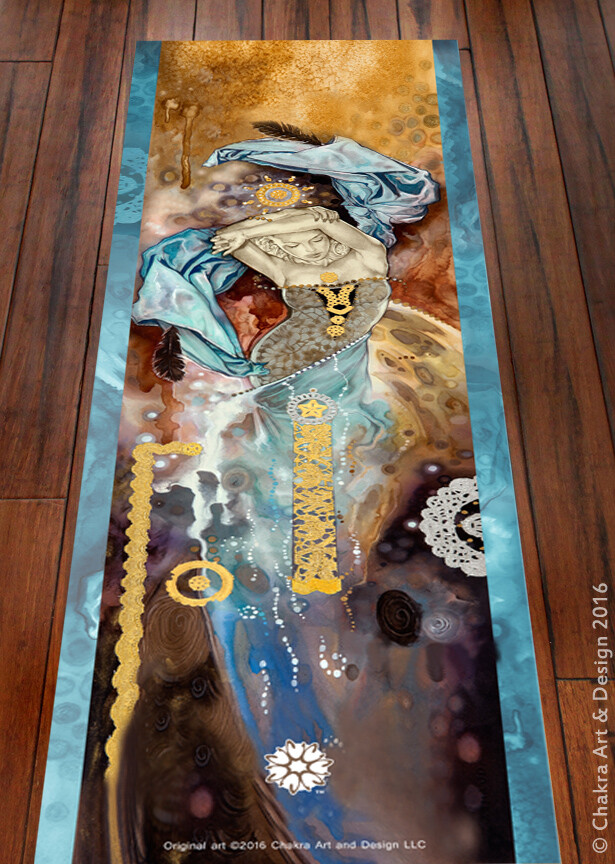 Imagination™ (mind) Spiritual, Artistic, unique chakra yoga mat