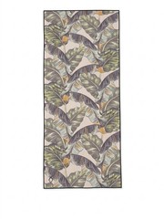 Nomadix Yoga Mat/Towel Size 70×29 Tropical Leaf Print Tribalism Multi-Color