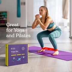 Balance Board and Yoga Strap Set with Exercise Bands for Stretching, Stabilit…