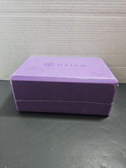 Large Yoga Block Gaiam Latex-Free EVA Foam Purple Non-Slip Surface 9x6x4” Sealed