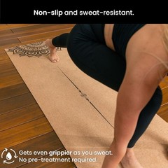 Luxury Cork Yoga Mat – Non Slip, Extra Thick Grip. Thicker, Longer, and Wider…