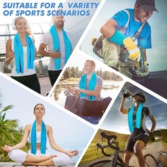 Csite 6 Pack Cooling Towels 47X12 For Neck And Face Ice Towel For Hot Weather