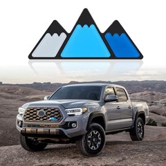 Tri-Color Car Emblem for Mesh Gille,Waterproof Car Emblems and Badges with Blue
