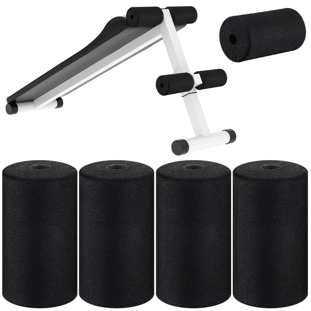 4PCS Foam Foot Pads Replacement For Weight Bench Inversion Table Gym Equipment
