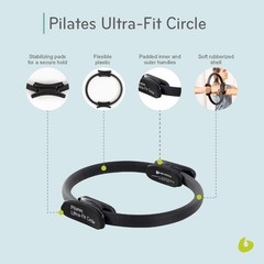 Ultra-Fit Circle, Pilates Ring Resistance Trainer, Upper-Body and Leg Workout…