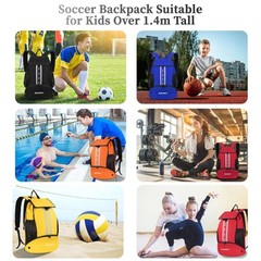 EULANT Soccer Backpack with Shoes Compartment, Waterproof Drawstring Bag for …