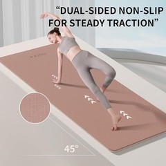 High Quality Non-Slip Yoga Mat Thick Cushioning Portable Exercise Mat Home Gym