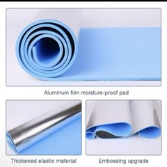 Non-Slip Yoga Mat – EVA 1/0.6CM Thick for Exercise, Pilates, Gymnastics, Fitness
